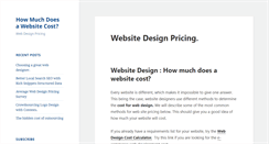 Desktop Screenshot of howmuchdoesawebsitecost.com