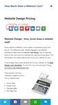 Mobile Screenshot of howmuchdoesawebsitecost.com