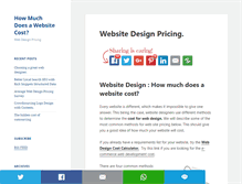 Tablet Screenshot of howmuchdoesawebsitecost.com